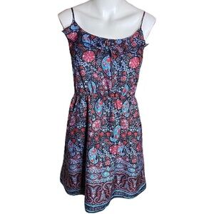 American Eagle Outfitters Pinafore dress, blue-red, Med